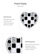 Women's Heart-shaped Plaid Stud Earrings – Gifts for Her — 13
