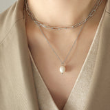 Women's Double-layer Pearl Pendant Clavicle – Jewelry Gift Ideas — 6