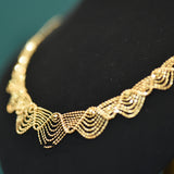 Women's Fashion 18k Gold Lace Necklace – Jewelry Gift Ideas — 5