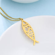 Cute Fish Love Words Simple Tassel Necklace – Jewelry Gift Ideas — 13