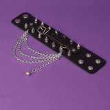 Vintage Rivet Punk Multi Chain Bracelet – Jewelry Gift Ideas — 6