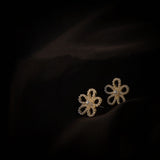 Silver Needle Pearl Flower Earrings Women's Simple – Gifts for Her — 4