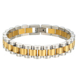 Fashion Stainless Steel Two-tone Strap Bracelet Light – Stylish Gifts — 6