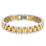Fashion Stainless Steel Two-tone Strap Bracelet Light – Stylish Gifts — 6