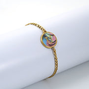 Stainless Steel Round Letter Bracelet – Jewelry Gift Ideas — 7