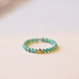Very Fine 2mm Natural Raw Ore Turquoise Ring – Practical Gifts — 3
