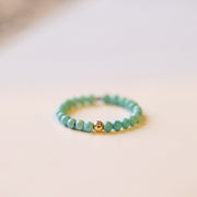 Very Fine 2mm Natural Raw Ore Turquoise Ring – Practical Gifts — 3