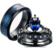 Crown love sapphire female ring – Gifts for Her — 2