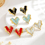 Liquid Irregular Heart-shaped Dripping Stud Earrings – Gifts for Her — 8