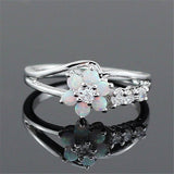 Flower Ring Women's Synthetic Ornament – Gifts for Her — 7