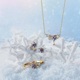 Snow Star Tanzanian Zirconium Moonstone Necklace – Jewelry Gift Ideas — 1