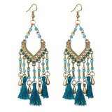 Bohemian Hollow Drop Oil Bead Long Earrings – Holiday Gift Ideas — 4