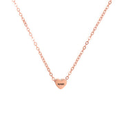 Engraved Stainless Steel Necklace Heart-shaped – Jewelry Gift Ideas — 20