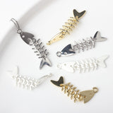 Creative Alloy Fishbone Small Pendant Diy – Jewelry Gift Ideas — 1