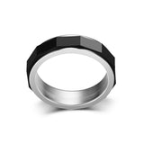 Irregular Black Multi Faceted Personalized Rotating – Meaningful Gifts — 3