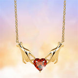 Hand Holding Heart Pendant Necklace Fashion – Jewelry Gift Ideas — 5