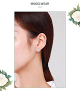 Women's Stylish Round S925 Sterling Silver Stud – Gifts for Her — 3