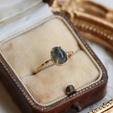 Natural Seaweed Green Agate 925 Silver Ring – Unique Gift Ideas — 3