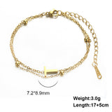 Cut Titanium Steel Double-layer Chain 26 Letters – Jewelry Gift Ideas — 9