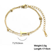 Cut Titanium Steel Double-layer Chain 26 Letters – Jewelry Gift Ideas — 9