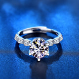 Bamboo Six-Claw Moissanite Snake Bone Personality Ring – Stylish Gifts — 5