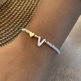 26 Letters White Shell Beaded Bracelet Women – Jewelry Gift Ideas — 12