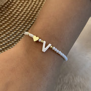 26 Letters White Shell Beaded Bracelet Women – Jewelry Gift Ideas — 12