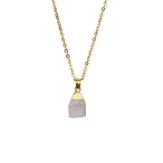 Cut Natural Necklace With Original Stone Pendant – Jewelry Gift Ideas — 10