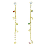 Star Earrings Sterling Silver Numbers – Meaningful Gifts — 4