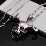 Wish Personality Long Chain Horn Ghost Head Men's – Jewelry Gift Ideas — 5
