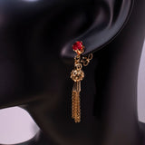 Gold-plated Diamond Tassel Earrings Eardrops – Jewelry Gift Ideas — 4