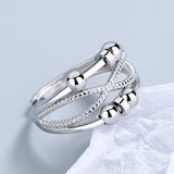Rotatable Ring With Open Design Fashion Double-layered – Stylish Gifts — 7