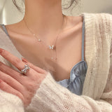 925 Silver Butterfly Necklace Premium Clavicle – Jewelry Gift Ideas — 9