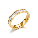 Fashion Rhinestones Rings Women Stainless Steel Ring – Stylish Gifts — 11