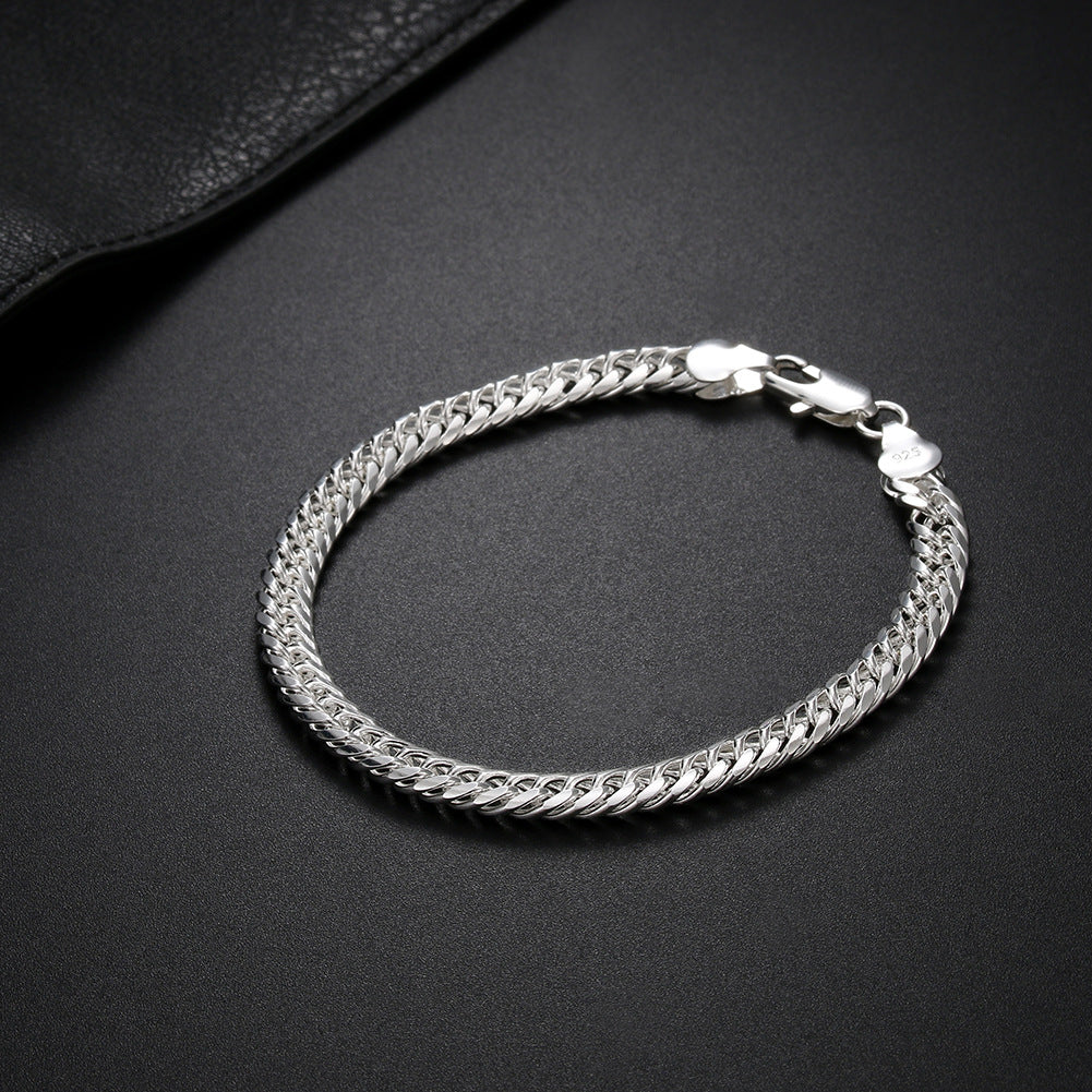 Women's Fashion 18K Silver Plated 6MM Full Side – Stylish Gifts — 1