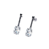 All-match Oval Zircon Copper-plated Earrings – Small Gift Ideas — 3