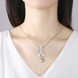 Flower Beard Butterfly Pearl Pendant Necklace – Jewelry Gift Ideas — 4