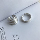 S925 Silver Irregular Bump Matte Brushed Ring – Practical Gifts — 4