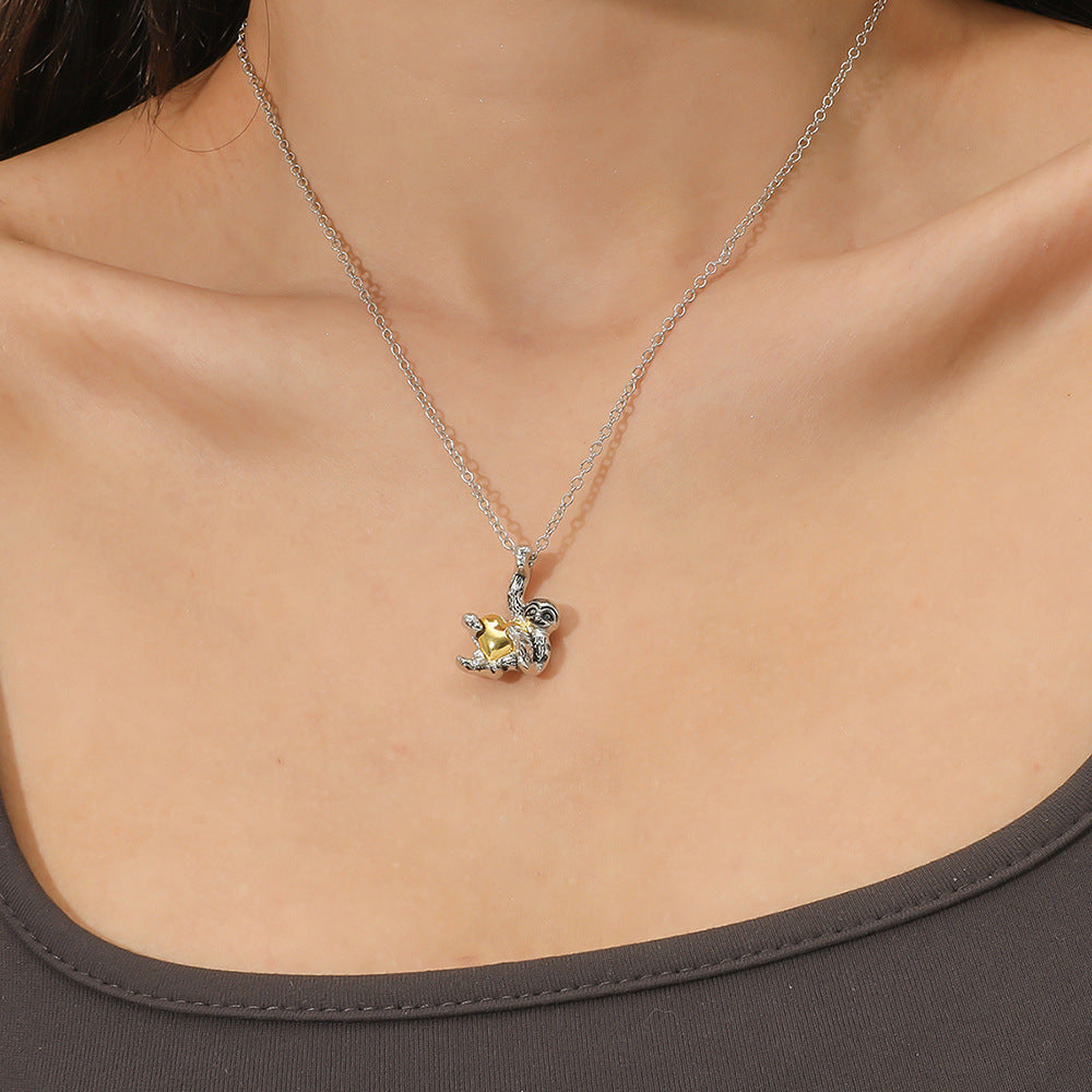 Silver Small Tree Lazy Pendant Necklace – Jewelry Gift Ideas — 1