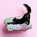 Stretching Cat Brooch Mashup Badge – Jewelry Gift Ideas — 1