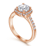 Women's Rose Gold White Gold Sterling Silver Ring – Gifts for Her — 3