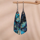 Geometric Flower Shape Pendant Earrings – Jewelry Gift Ideas — 2