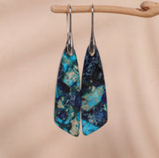 Geometric Flower Shape Pendant Earrings – Jewelry Gift Ideas — 2
