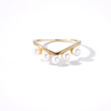 Natural Freshwater Pearl Girl Ring Classic Versatile – Gifts for Kids — 6
