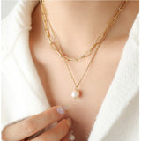 Women's Double-layer Pearl Pendant Clavicle – Jewelry Gift Ideas — 3
