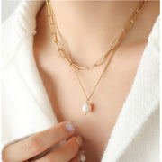 Women's Double-layer Pearl Pendant Clavicle – Jewelry Gift Ideas — 3