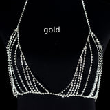 Rhinestone Shiny Sling Maxi Skirt Bra Panties – Stylish Gifts — 3