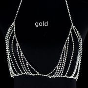 Rhinestone Shiny Sling Maxi Skirt Bra Panties – Stylish Gifts — 3