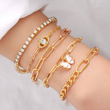 Simple Metal Multi-layer Bracelet Six-piece Set – Jewelry Gift Ideas — 17