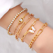 Simple Metal Multi-layer Bracelet Six-piece Set – Jewelry Gift Ideas — 17